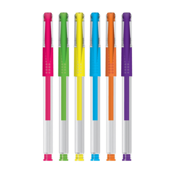 Pix cu gel, neon, 6 buc/cutie - S-COOL - imagine 2