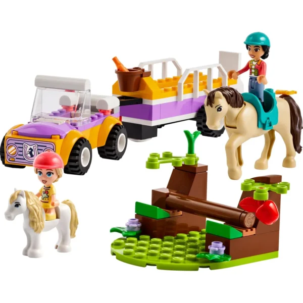LEGO® Friends - Remorca cu cal si ponei 42634, 105 piese - imagine 4