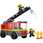 LEGO® City - Autospeciala de pompieri cu scara 60463, 82 piese - imagine 4