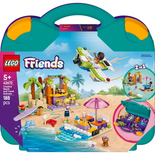 LEGO® Friends - Valiza creativa de plaja si calatorie 42672, 188 piese - imagine 2