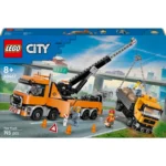 LEGO® City - Camion de remorcare si recuperare cu macara 60467, 793 piese - imagine 2