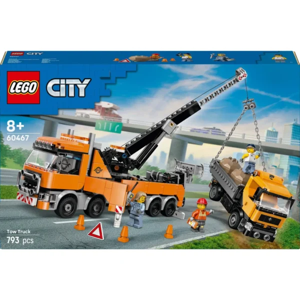 LEGO® City - Camion de remorcare si recuperare cu macara 60467, 793 piese - imagine 2