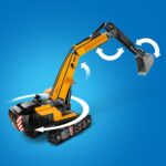 LEGO® City - Excavator galben de constructii 60420, 633 piese - imagine 7