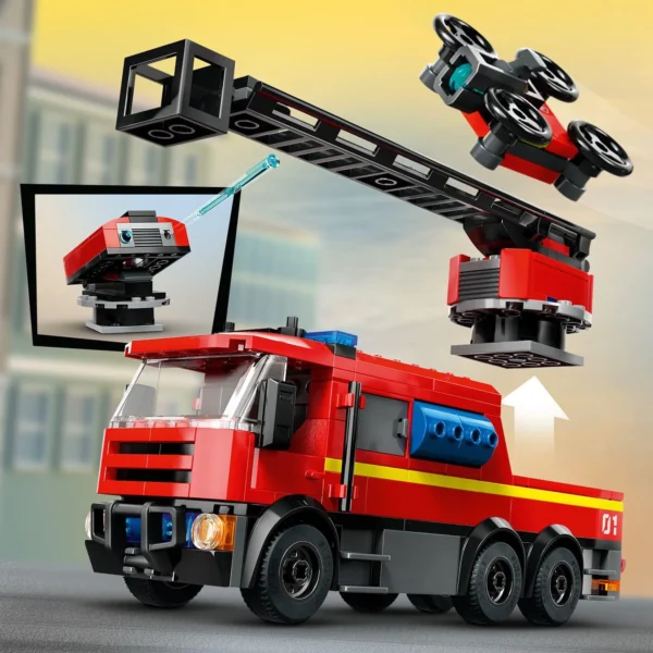 LEGO® City - Statie si camion de pompieri 60414, 843 piese - imagine 7