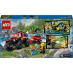 LEGO® City - Camion 4x4 si barca de pompieri 60412, 301 piese - imagine 3