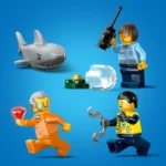 LEGO® City - Urmarire cu barca de politie 60456, 264 piese - imagine 8