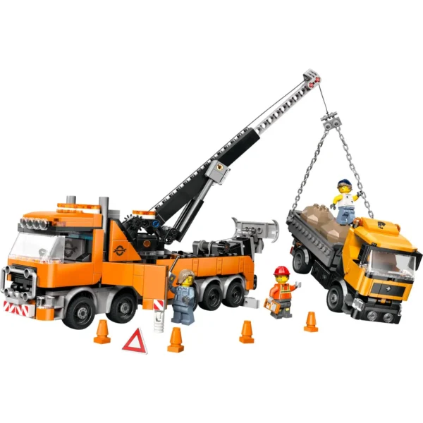 LEGO® City - Camion de remorcare si recuperare cu macara 60467, 793 piese - imagine 4