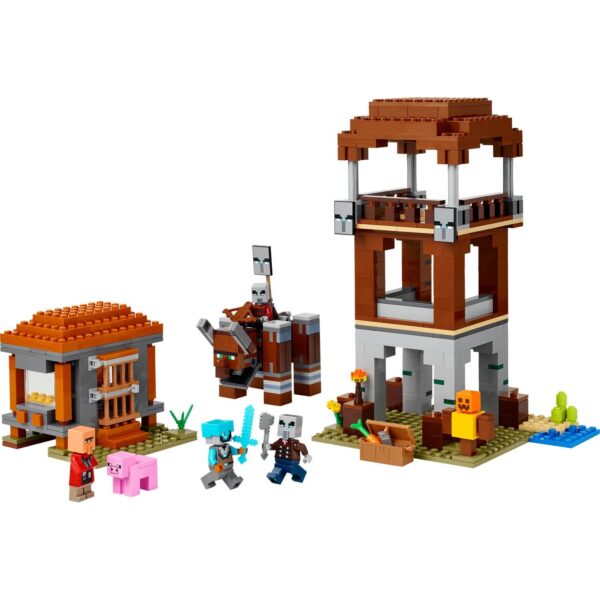LEGO® Minecraft® - Avanpostul Jefuitorului si Distrugator 21278, 665 piese - imagine 4