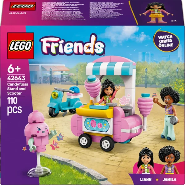 LEGO® Friends - Taraba cu vata de zahar si scuter 42643, 110 piese - imagine 2