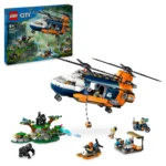 LEGO® City - Elicopterul unui explorator al junglei la tabara de baza 60437, 881 piese