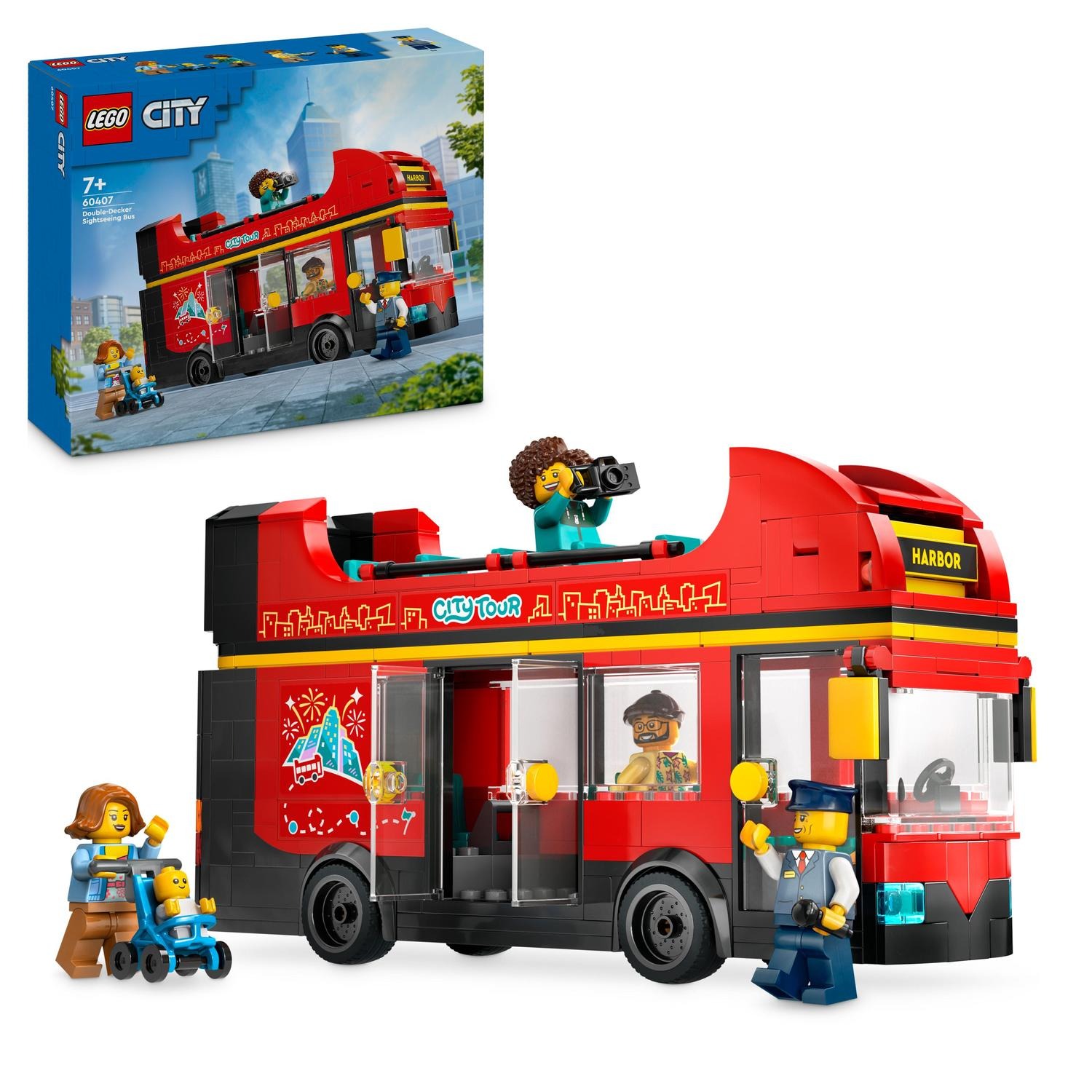 res_2981ea7a21510bdfb0ebf9a10e9981e8 LEGO® City - Autobuz turistic rosu cu etaj 60407, 384 piese - imagine 1