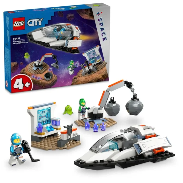LEGO® City - Nava spatiala si descoperirea unui asteroid 60429, 126 piese - imagine 1