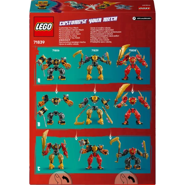 LEGO® NINJAGO® - Robotul de lupta Spinjitzu al lui Arin 71839, 213 piese - imagine 3