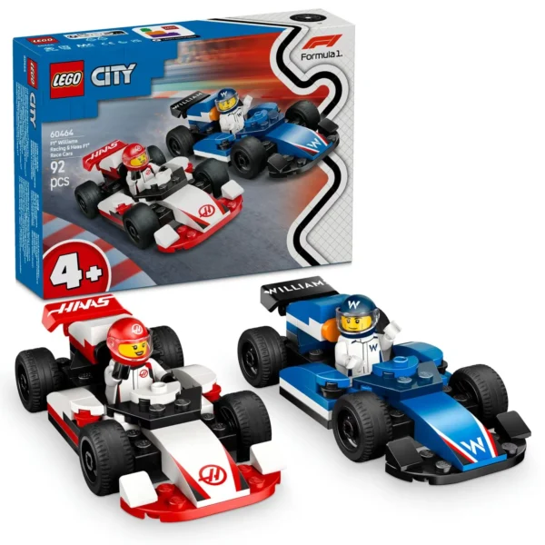 LEGO® City - Masini de curse F1® Williams Racing si Haas F1® 60464, 92 piese - imagine 1