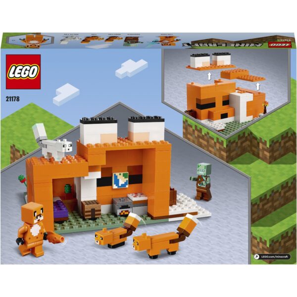 LEGO® Minecraft™ - Vizuina vulpilor 21178, 193 piese - imagine 3