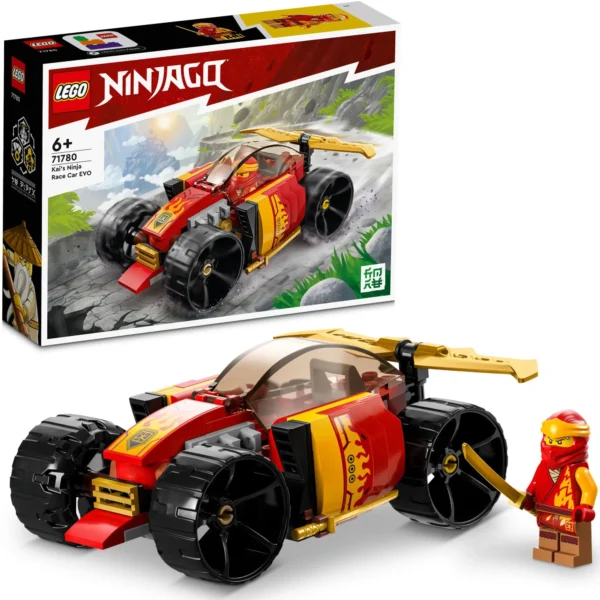LEGO® Ninjago™ - Masina de curse EVO ninja a lui Kai 71780, 94 piese - imagine 1