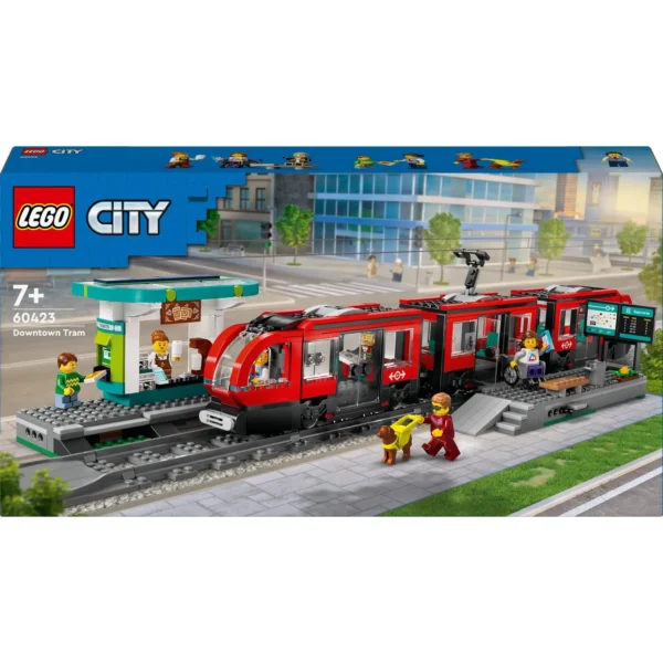 LEGO® City - Statie si tramvai in centrul orasului 60423, 811 piese - imagine 2