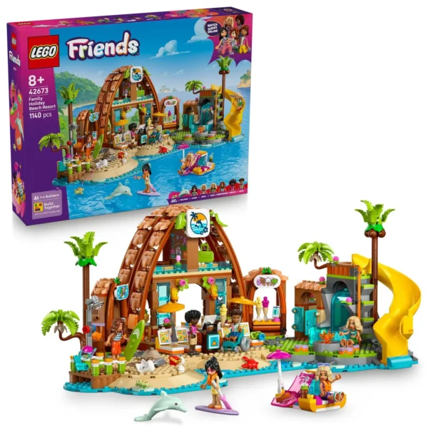 LEGO® Friends - Statiune de pe litoral pentru vacanta cu familia 42673, 1140 piese - imagine 1