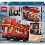 LEGO® City - Autobuz turistic rosu cu etaj 60407, 384 piese - imagine 3