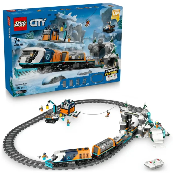 LEGO® City - Trenul expres al exploratorilor spre Polul Arctic 60470, 1517 piese - imagine 1