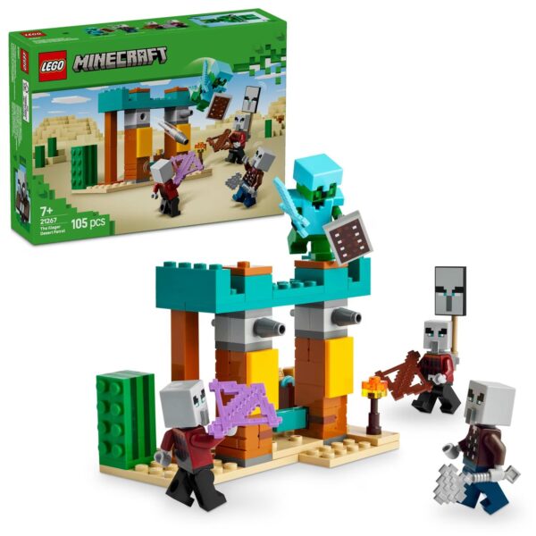 LEGO® Minecraft™ - Patrula Illager de desert 21267, 105 piese - imagine 1