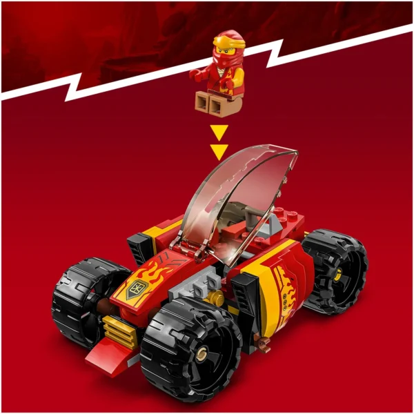 LEGO® Ninjago™ - Masina de curse EVO ninja a lui Kai 71780, 94 piese - imagine 6