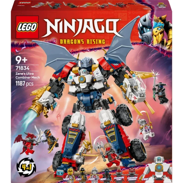LEGO® Ninjago™ - Ultrarobotul combinat al lui Zane 71834, 1187 piese - imagine 2