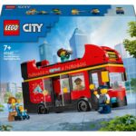 LEGO® City - Autobuz turistic rosu cu etaj 60407, 384 piese - imagine 2