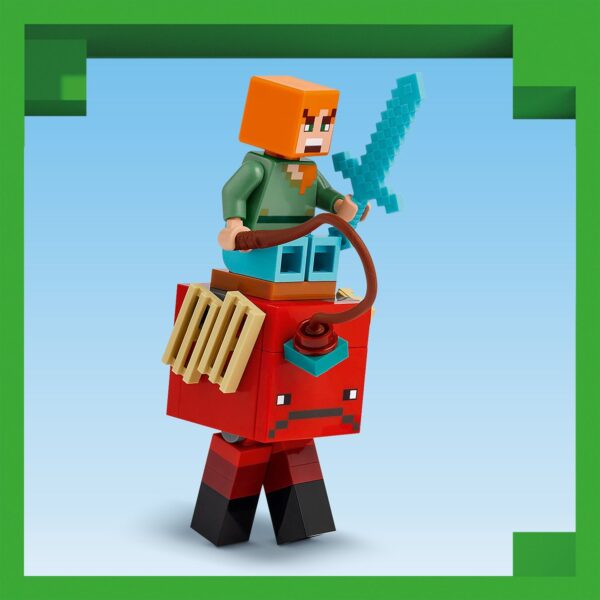 LEGO® Minecraft™ - Batalie deasupra lavei in Nether 21266, 99 piese - imagine 7