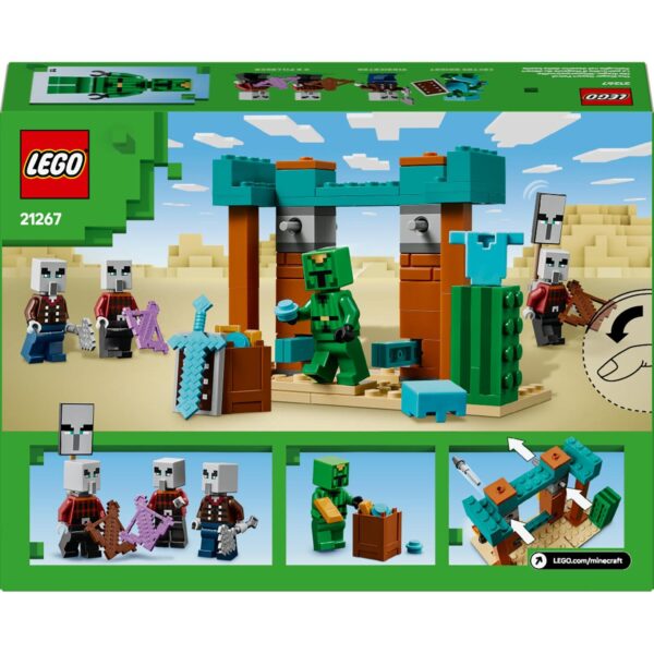 LEGO® Minecraft™ - Patrula Illager de desert 21267, 105 piese - imagine 3