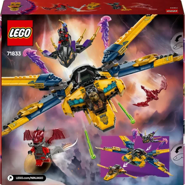 LEGO® Ninjago™ - Superavionul cu reactie al lui Ras si Arin 71833, 510 piese - imagine 3
