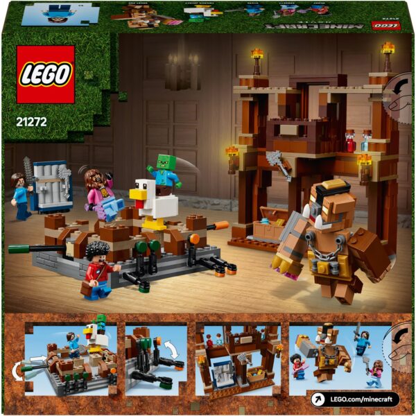 LEGO® Minecraft™ - Ring de lupta la conacul din padure 21272, 491 piese - imagine 3