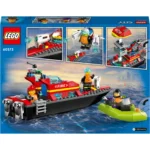 LEGO® City - Barca de salvare a pompierilor 60373, 144 piese - imagine 3
