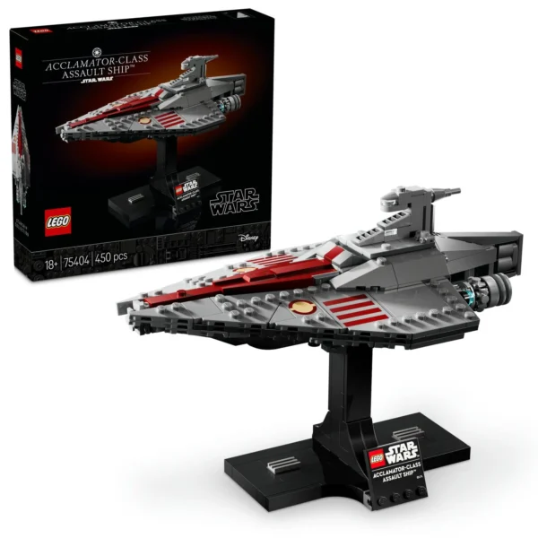 LEGO® Star Wars TM - Nava de asalt din clasa Acclamator 75404, 450 piese - imagine 1
