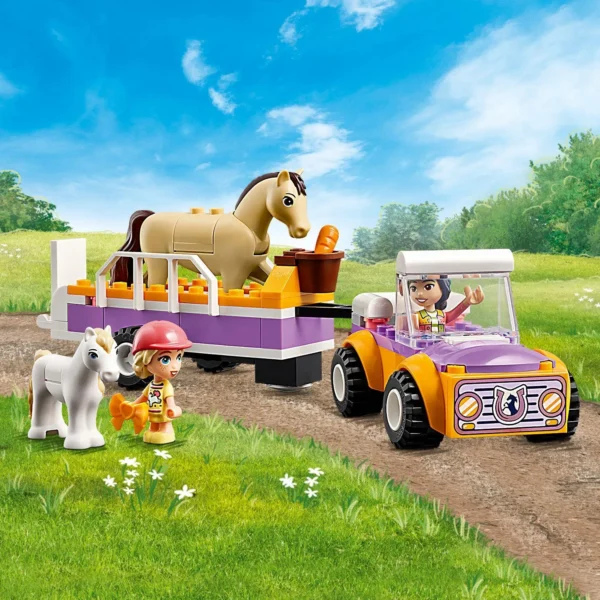 LEGO® Friends - Remorca cu cal si ponei 42634, 105 piese - imagine 6