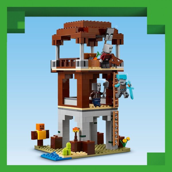 LEGO® Minecraft® - Avanpostul Jefuitorului si Distrugator 21278, 665 piese - imagine 7