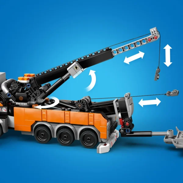 LEGO® City - Camion de remorcare si recuperare cu macara 60467, 793 piese - imagine 6