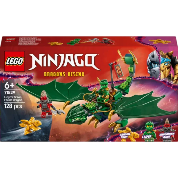 LEGO® Ninjago™ - Dragonul Padure Verde al lui Lloyd 71829, 128 piese - imagine 2