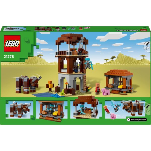 LEGO® Minecraft® - Avanpostul Jefuitorului si Distrugator 21278, 665 piese - imagine 3