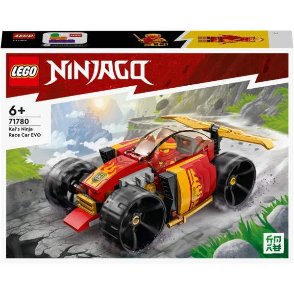 LEGO® Ninjago™ - Masina de curse EVO ninja a lui Kai 71780, 94 piese - imagine 2