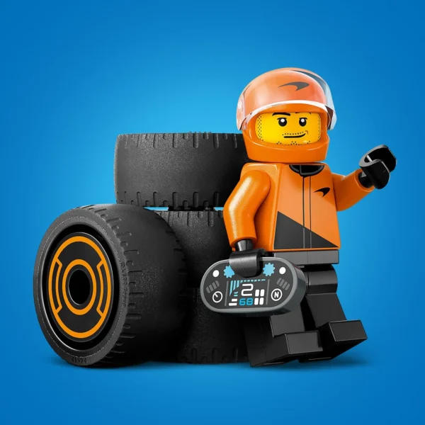 LEGO® City - Pilot F1® cu masina de curse McLaren 60442, 86 piese - imagine 8