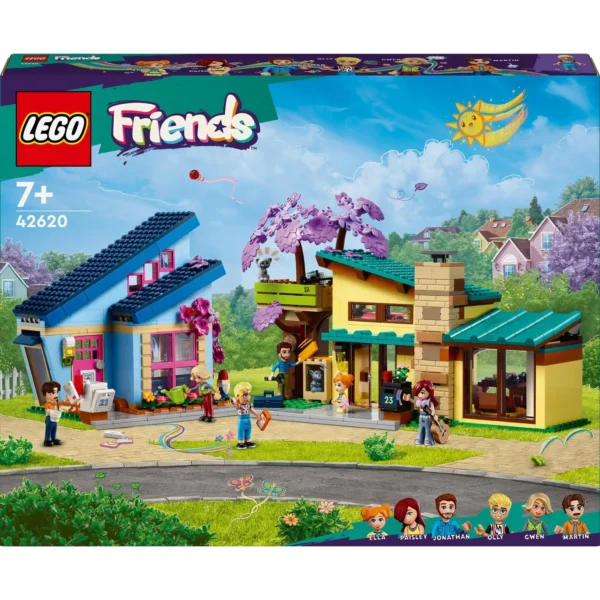 LEGO® Friends - Casele familiale ale lui Olly si Paisley 42620, 1126 piese - imagine 2