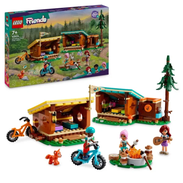 LEGO® Friends - Cabane confortabile in tabara de aventuri 42624, 437 piese - imagine 1