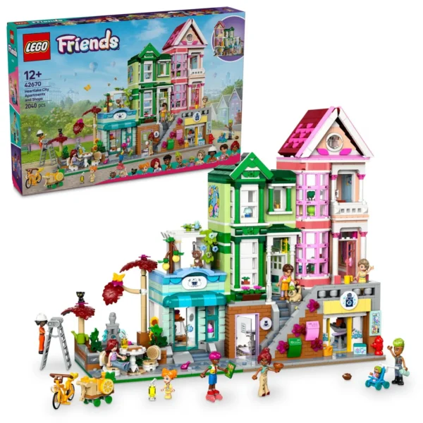 LEGO® Friends - Apartamente si magazine in orasul Heartlake 42670, 2040 piese - imagine 1