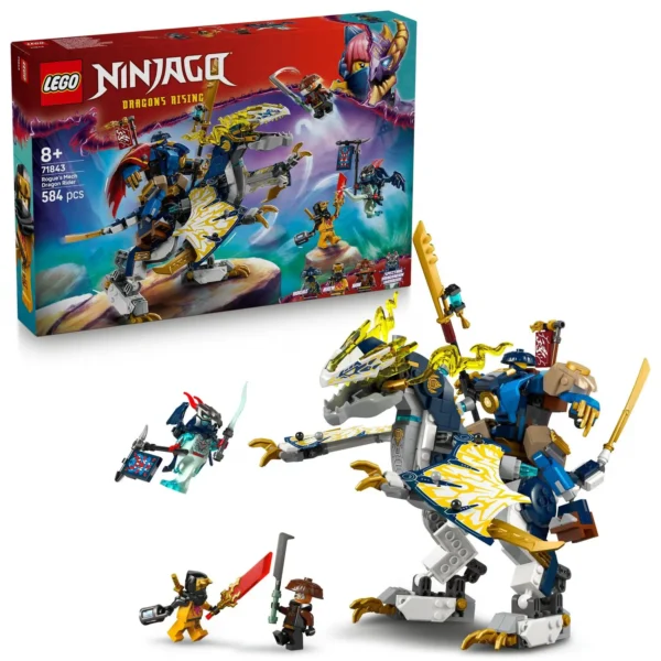 LEGO® NINJAGO® - Robotul calaret de dragon al lui Rogue 71843, 584 piese - imagine 1