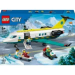 LEGO® City - Avion-ambulanta pentru urgente 60465, 395 piese - imagine 2