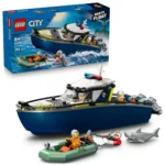 LEGO® City - Urmarire cu barca de politie 60456, 264 piese