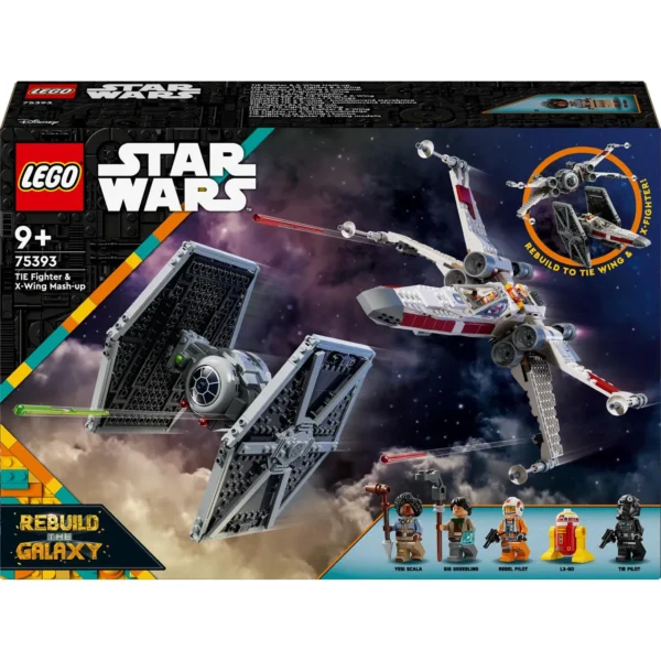 LEGO® Star Wars TM - Hibrid TIE Fighter si X-Wing 75393, 1058 piese - imagine 2