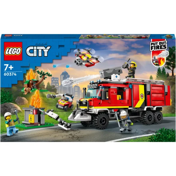 LEGO® City - Masina unitatii de pompieri 60374, 502 piese - imagine 2