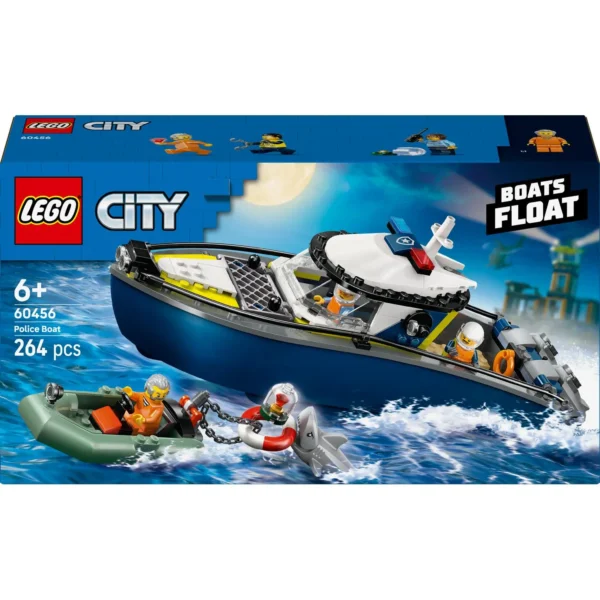 LEGO® City - Urmarire cu barca de politie 60456, 264 piese - imagine 2